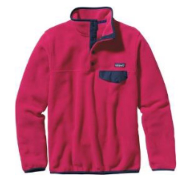 Patagonia Jackets & Blazers - Patagonia Lightweight Synchilla Snap-T Fleece Pullover in Pink Women’s Size XS